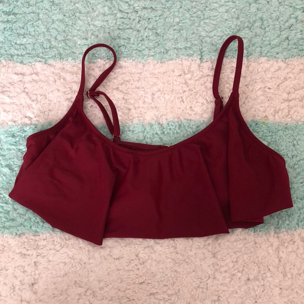 Maroon Bathing suit top